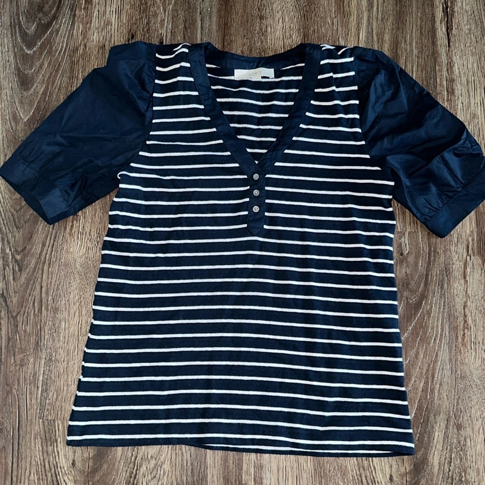 🆕 NWOT Loft mixed media shirt
